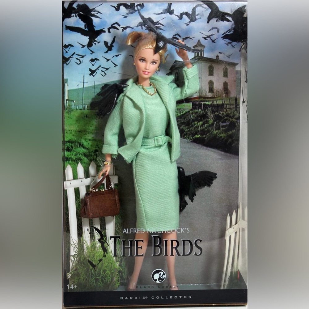 NIB RARE BARBIE 2008 BLACK LABEL ALFRED HITCHCOCK THE BIRDS TIPPI HERNDON DOLL